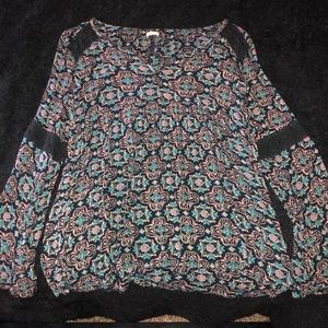 Hollister bell sleeve tee